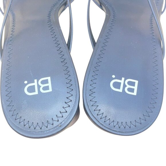 BP. Women’s Black PU Open Toe Strappy Karsyn Heeled Sandals Size 10M-New - Picture 6 of 9